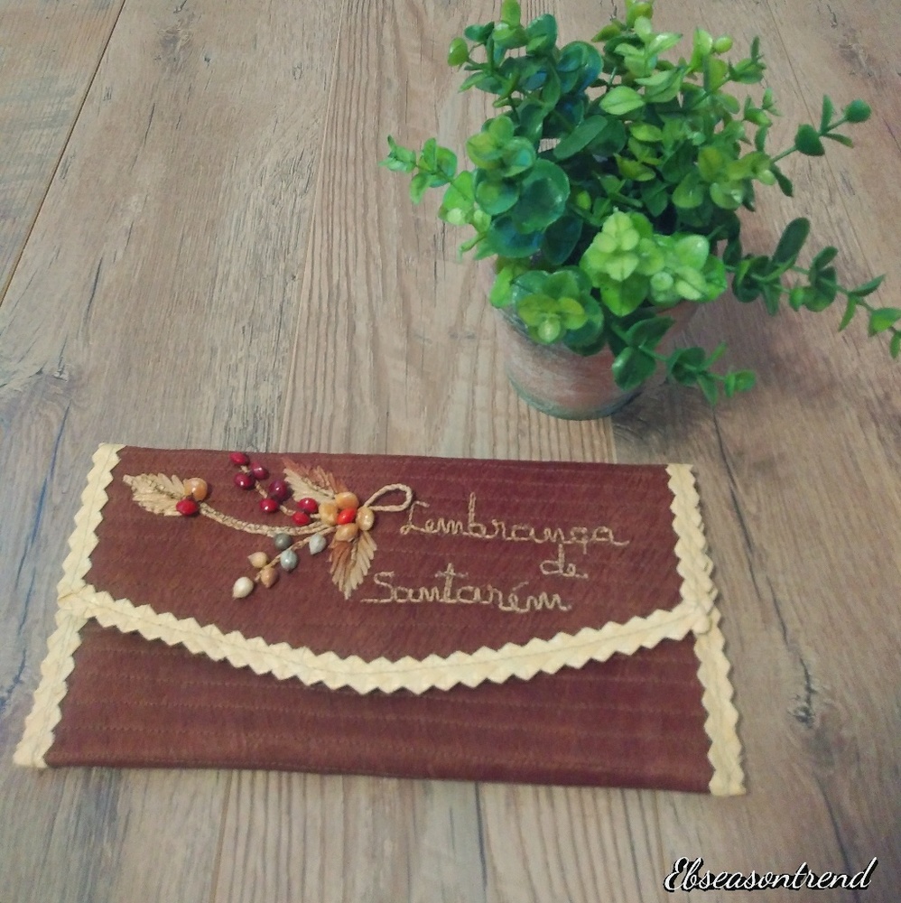 Woven Envelope w/ Beaded Embellished Clutc…